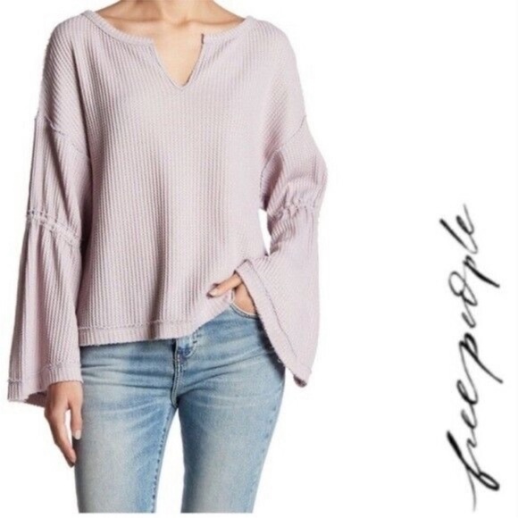 Free People Flowy Dahlia Top Lavender - Picture 8 of 14